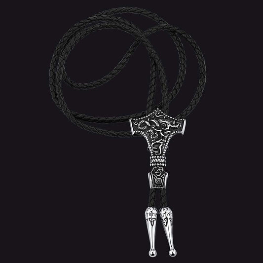 Viking Thor's Hammer Bolo Ties for Men Women
